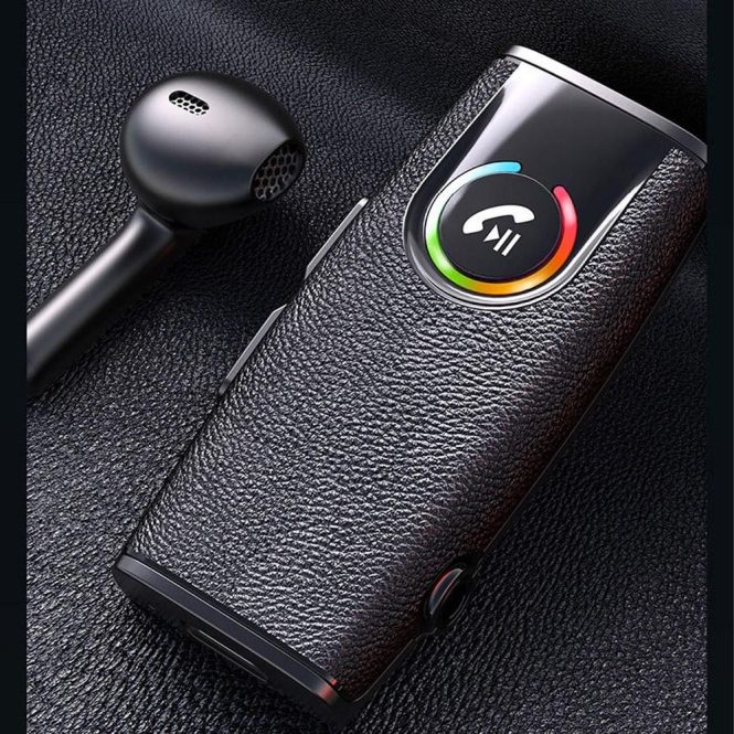 Bluetooth Car Kit/Hands-free | Small Size 3.5mm Car Wireless Audio Receiver Convenient Auto BT Audio Receiver Black Bluetooth Car Kit/Hands-free Black