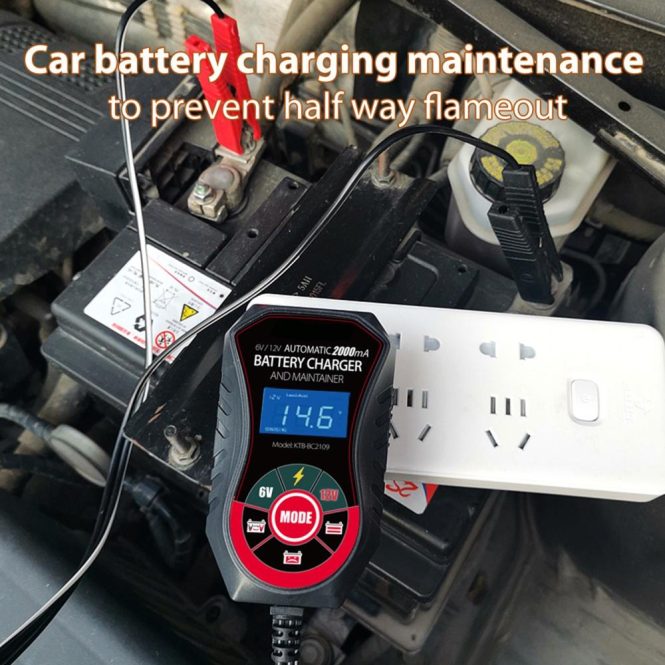 Car Charger | 12V 2A  Car Battery Charger Intelligent Fast Power Charging Pulse Repair Charger au Car Charger Car Charger