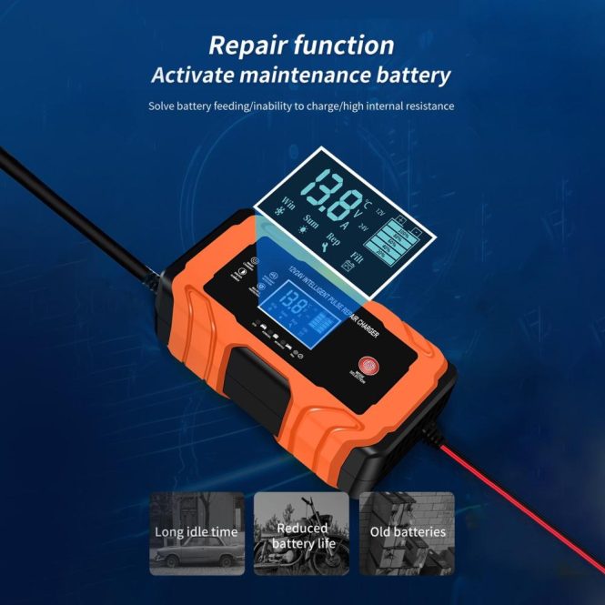 Car Charger | 12V and 24V Intelligent Battery Charger with Temperature Compensation uk Orange Car Charger Car Charger