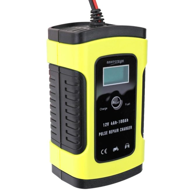 Car Charger | 12V6A Full Automatic Car Battery Recharge Device eu Yellow Car Charger Car Charger