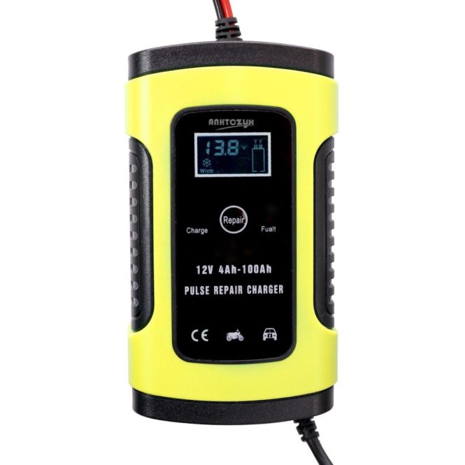 Car Charger | 12V6A Full Automatic Car Battery Recharge Device eu Yellow Car Charger Car Charger