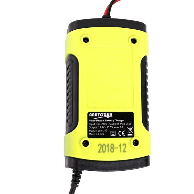 Car Charger | 12V6A Full Automatic Car Battery Recharge Device eu Yellow Car Charger Car Charger