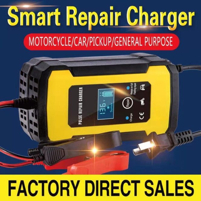 Car Charger | Car Battery Charger 12V Smart Fully Automatic Battery Charger Maintainer au Yellow Car Charger Car Charger