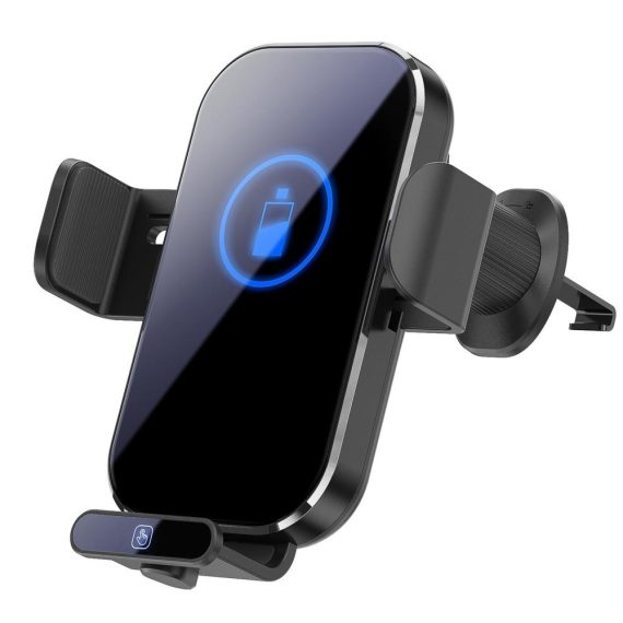 Car Charger | Car Mount Phone Holder Wireless Charger Fast Charging Air Vent Car Charging Holder One-touch Clamping Anti-Slip and Shock Absorption Charger Mount Black Car Charger Black