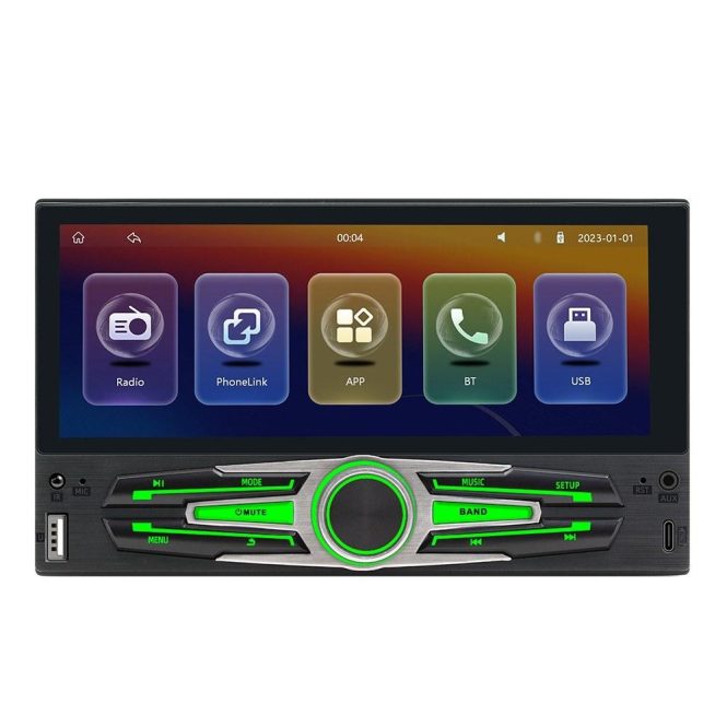 Car DVD Player | 6.86 Inch Car Stereo BT MP5 Player RDS Radio Black Car Black