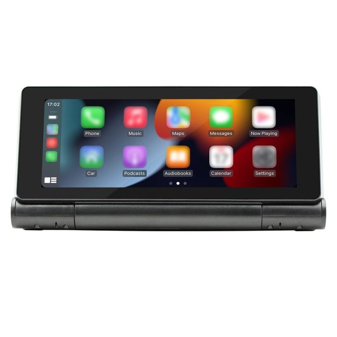 Car DVD Player | 6.86in Touched Screen Car BT MP5 Player Wireless Carplay Black Car Black