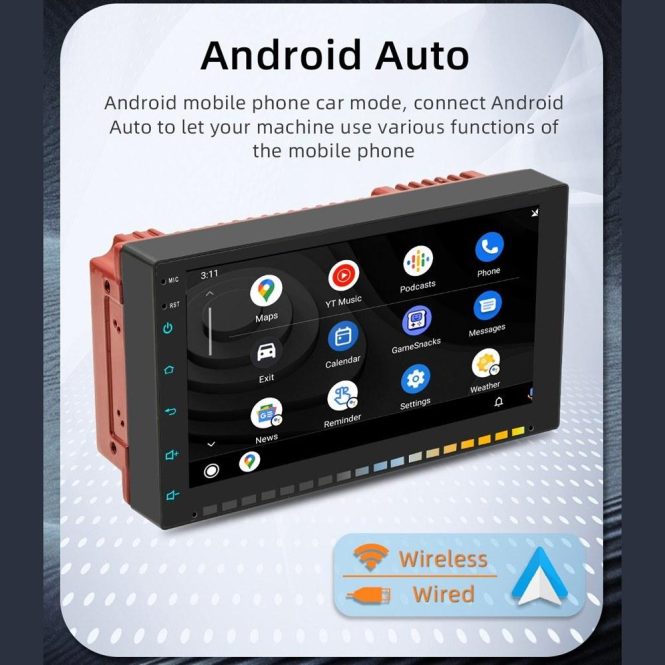 Car DVD Player | 7in Multi-language Car Wireless MP5 Player Car Audio and Video Player Auto Multi-media Player Car Radio Receiver Black Car Black