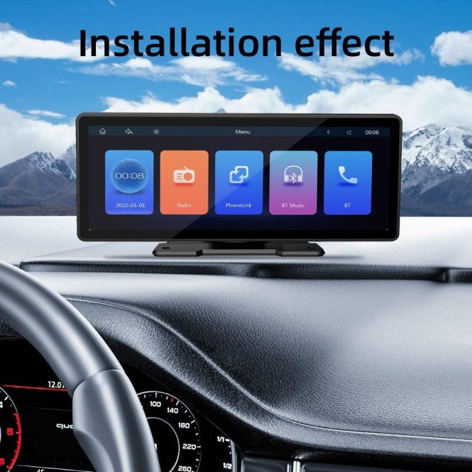 Car DVD Player | 9.3 Inch Car Stereo MP5 Player BT Hands-Free Calling FM Radio Black Car Black