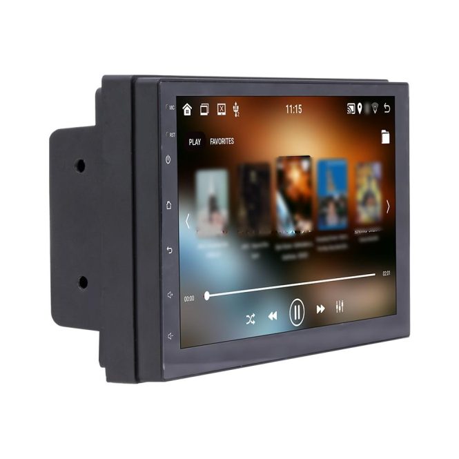 Car DVD Player | Android 11 Car Stereo Double Din GPS Navigation FM Radio with 7 Inch Touchscreen Black Car Black