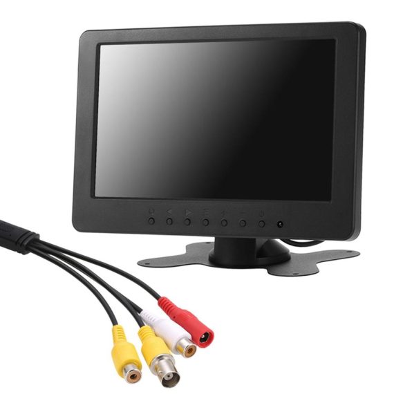 Car DVD Player | S701 7 inch  TFT LCD Monitor Screen 16:9 1024 * 600 BNC AV Video Audio for PC Security VCD DVD EU Plug eu Car Car DVD Player