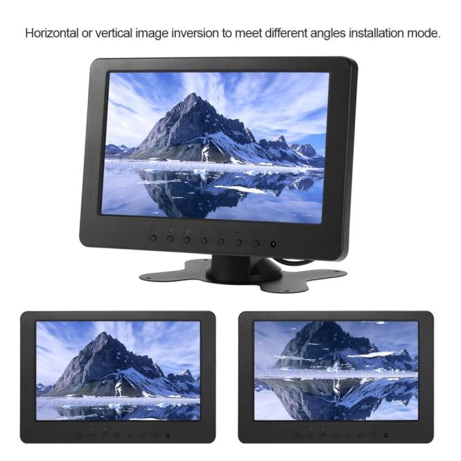 Car DVD Player | S701 7 inch  TFT LCD Monitor Screen 16:9 1024 * 600 BNC AV Video Audio for PC Security VCD DVD EU Plug eu Car Car DVD Player