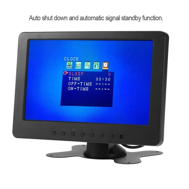 Car DVD Player | S701 7 inch  TFT LCD Monitor Screen 16:9 1024 * 600 BNC AV Video Audio for PC Security VCD DVD EU Plug eu Car Car DVD Player