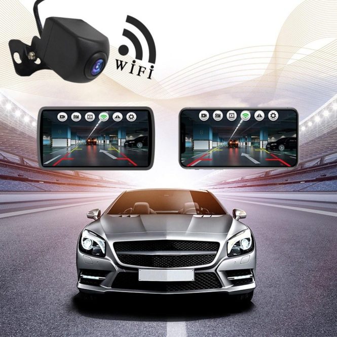 Car DVD Player | Wireless Backup Camera HD WIFI Rear View Camera Black Car Black