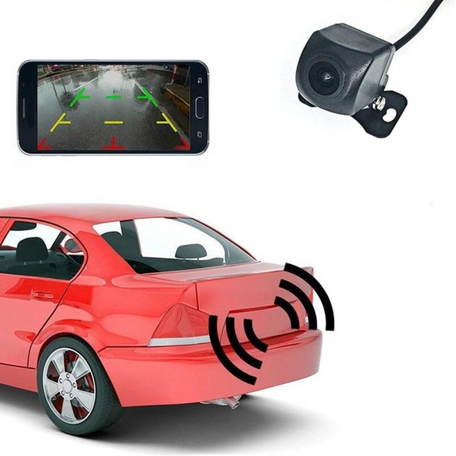 Car DVD Player | Wireless Backup Camera HD WIFI Rear View Camera Black Car Black