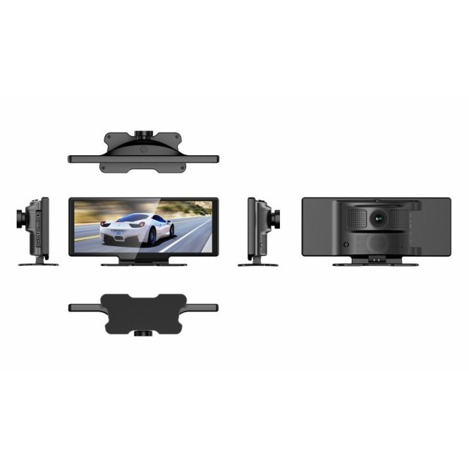 Car DVR | 10.26in BT Wide Screen Car Video Recorder Auto Dash Cam Car Camera Recorder(RAM 2G and AHD rear camera) Car Car DVR