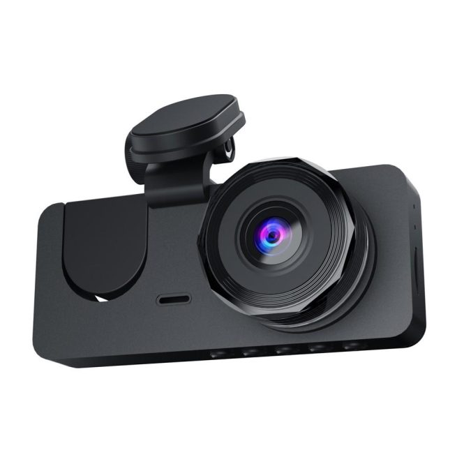 Car DVR | 1080P DVR Dash Camera Front and Rear Camera Driving Recorder 2 Inch Screen Dashcam Black Car Black