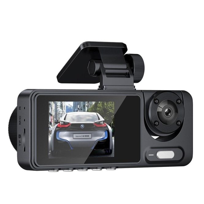 Car DVR | 3 Cameras Dash Cam Multi-Language Clear Car Rearview Mirror(with WiFi) Car Car DVR