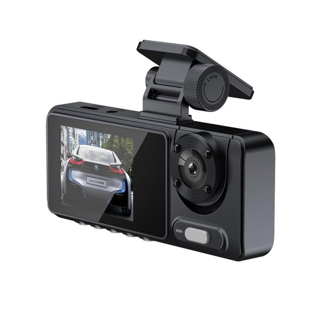 Car DVR | 3 Cameras Dash Cam Multi-Language Clear Car Rearview Mirror(with WiFi) Car Car DVR