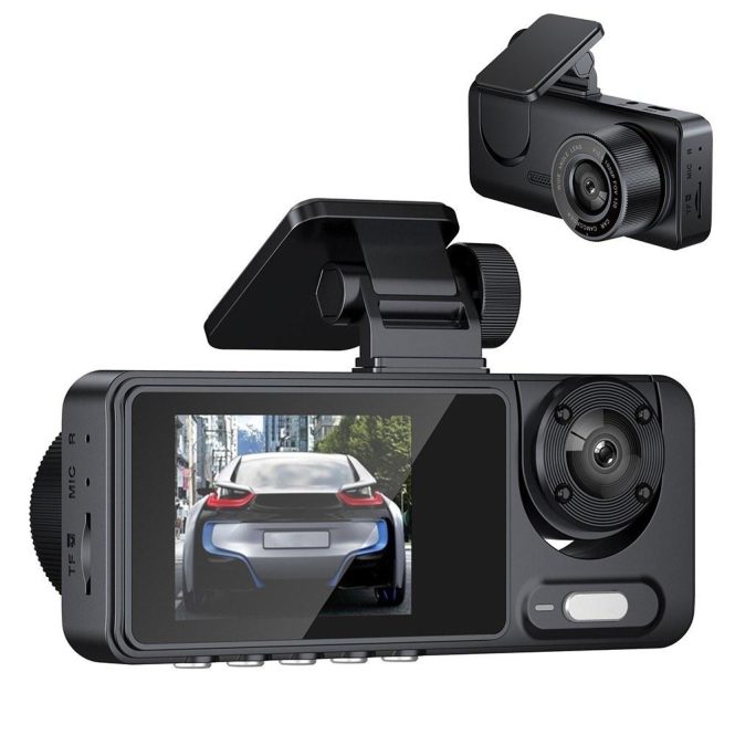 Car DVR | 3 Cameras Dash Cam Multi-Language Clear Car Rearview Mirror(without WiFi) Car Car DVR