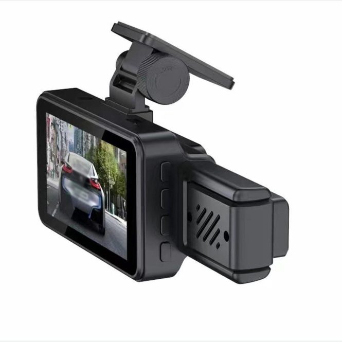 Car DVR | 3 Cameras Dash Cam Parking Monitoring Clear Car Rearview Mirror Black Car Black