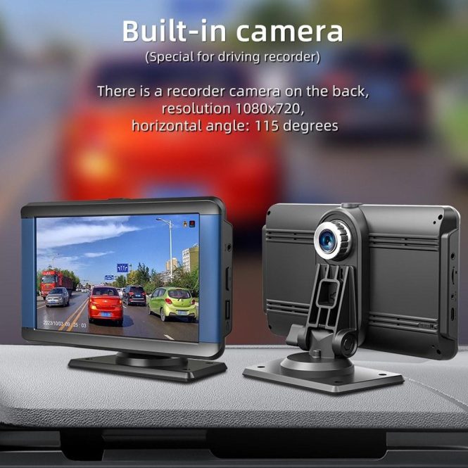 Car DVR | 7in Multi-language Car BT MP5 Player Auto Multifunctional Car Audio and Video Player Black Car Black