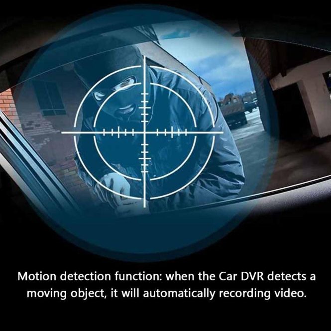 Car DVR | Car Video Recorder Auto Dash Cam Car Camera Recorder Night Viewing Loop Recording DVR(car front lens and car rear lens) Car Car DVR