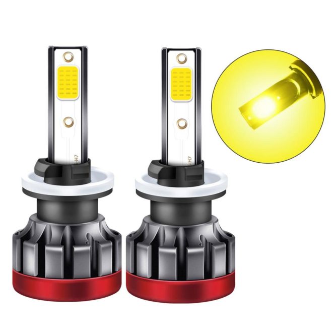 Car Fog Lights | 2PCS 880/881 LED Fog Light Bulbs 3000K Yellow 3000 Lumens 30W High Power LED Fog Light DRL Bulbs for Cars Trucks Yellow Car Fog Lights Car Fog Lights