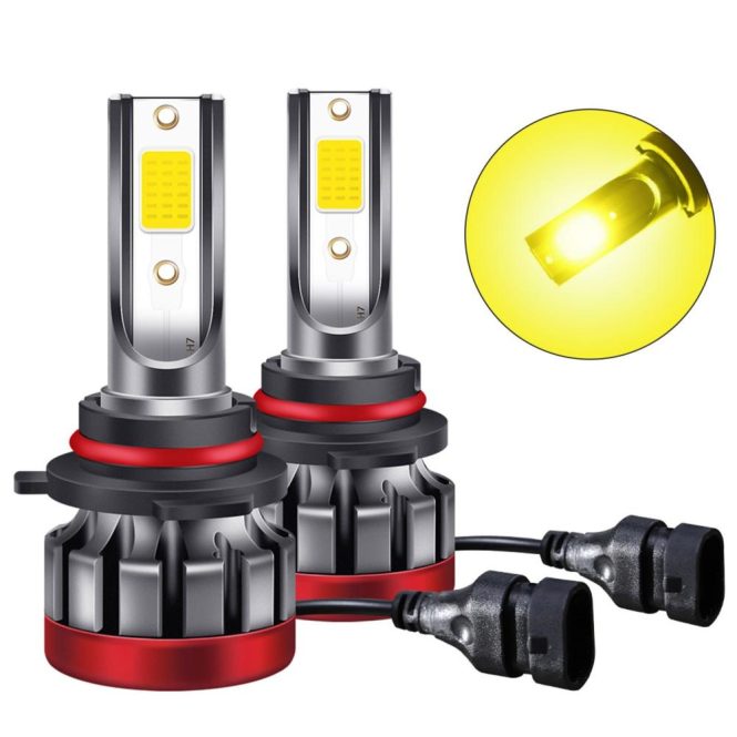 Car Fog Lights | 2PCS 9005/HB3 LED Fog Light Bulbs 3000K Yellow 3000 Lumens 30W High Power LED Fog Light DRL Bulbs for Cars Trucks Yellow Car Fog Lights Car Fog Lights