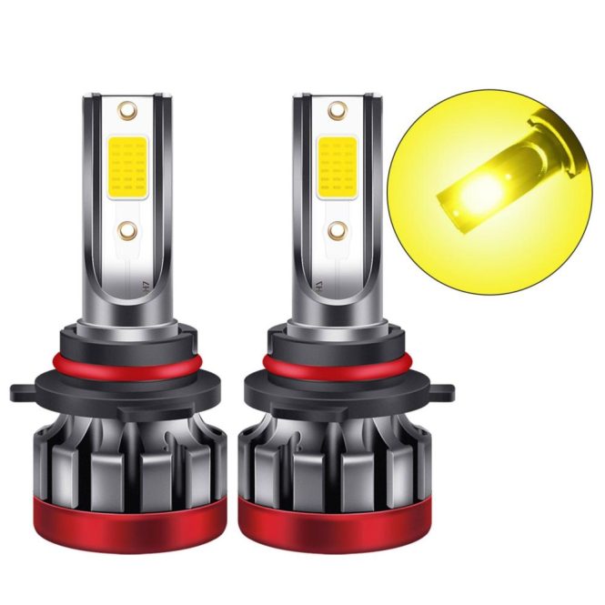 Car Fog Lights | 2PCS 9006/HB4 LED Fog Light Bulbs 3000K Yellow 3000 Lumens 30W High Power LED Fog Light DRL Bulbs for Cars Trucks Yellow Car Fog Lights