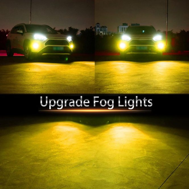 Car Fog Lights | 2PCS H8/H11 LED Fog Light Bulbs 3000K Yellow 3000 Lumens 30W High Power LED Fog Light DRL Bulbs for Cars Trucks Yellow Car Fog Lights Car Fog Lights