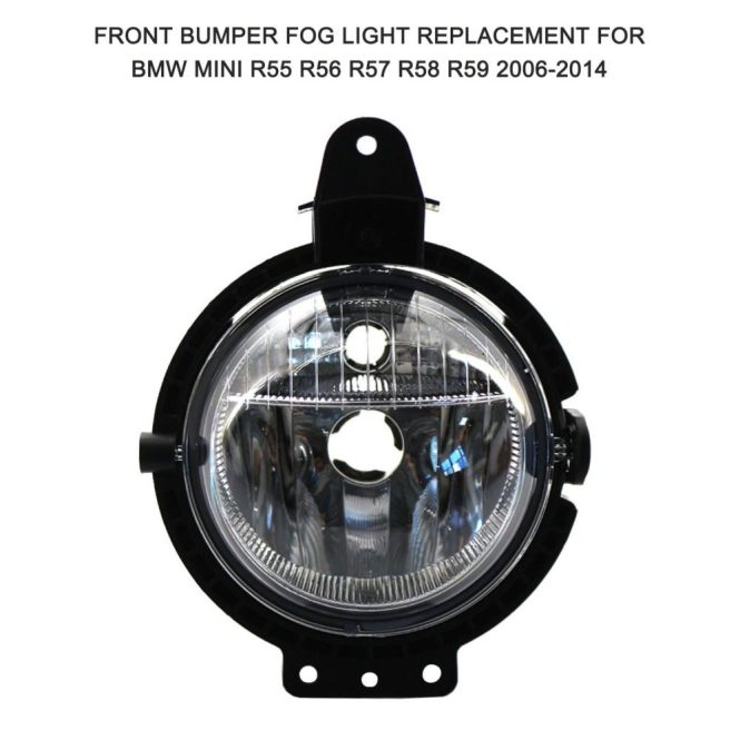 Car Fog Lights | Front Bumper Fog Light Front Bumper Driving Fog Lamp(Without Bulb) Replacement for BMW Mini R55 R56 R57 R58 R59 2006-2014 Black Car Fog Lights Black