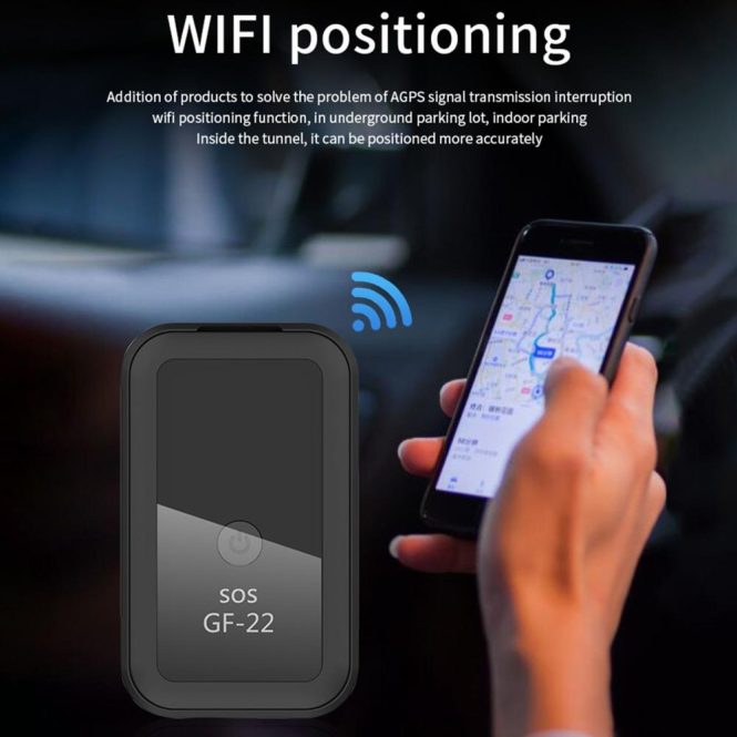 Car GPS Tracker | GF-22 GPS Locator Wireless Intelligent Precise Positioning Car Motorcycle Anti-theft Tracker Black Black