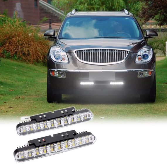 Car Headlights | 2pcs 30LEDs Car Daytime Running Light Yellow & White Car Headlights Car Headlights