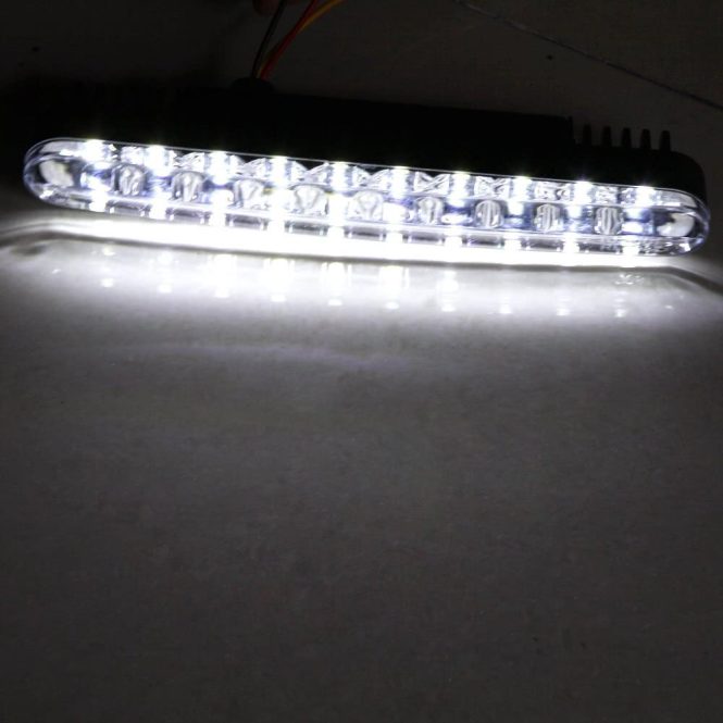 Car Headlights | 2pcs 30LEDs Car Daytime Running Light Yellow & White Car Headlights Car Headlights