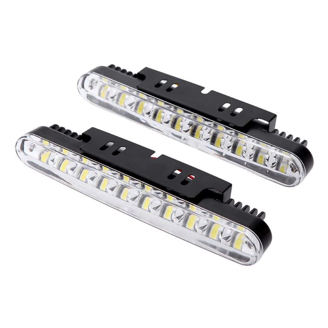 Car Headlights | 2pcs 30LEDs Car Daytime Running Light Yellow & White Car Headlights Car Headlights