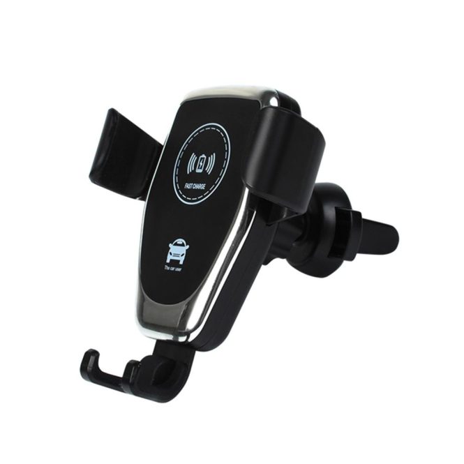 Car Phone Holder | Wireless Charger Car Phone Bracket Fast Charging Wireless Car Outlet Charger Mount Stand Mobile Phone Holder Black Car Decorations Black