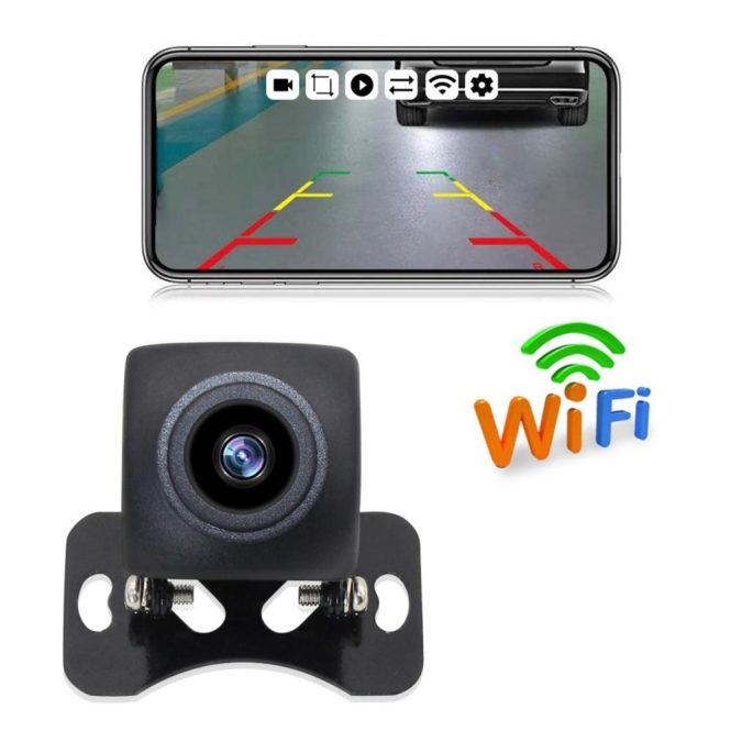 Car Rear View Camera | Wireless Backup Camera HD WIFI Rear View Camera Black Car Alarms & Security Black