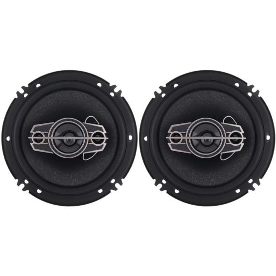 Car Speaker | One Pair 6 Inch Car Stereo Door Speakers 600 Watts Max 4 Way Full Range Audio Tweeters Coaxial Speakers Black Car Audio Black