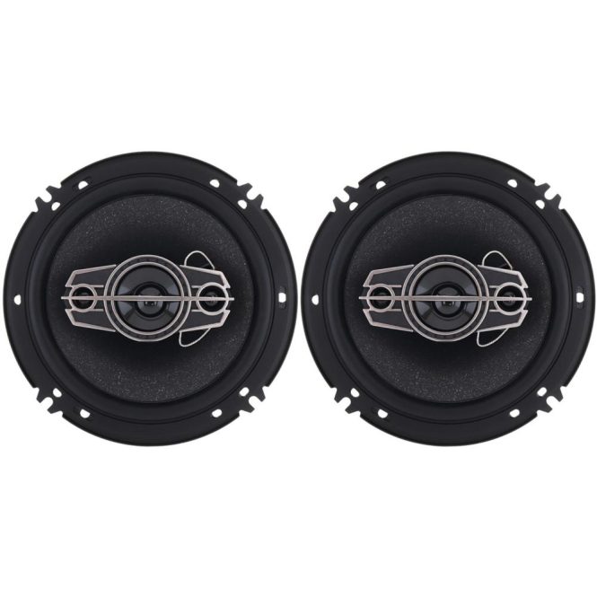 Car Speaker | One Pair 6 Inch Car Stereo Door Speakers 600 Watts Max 4 Way Full Range Audio Tweeters Coaxial Speakers Black Car Audio Black