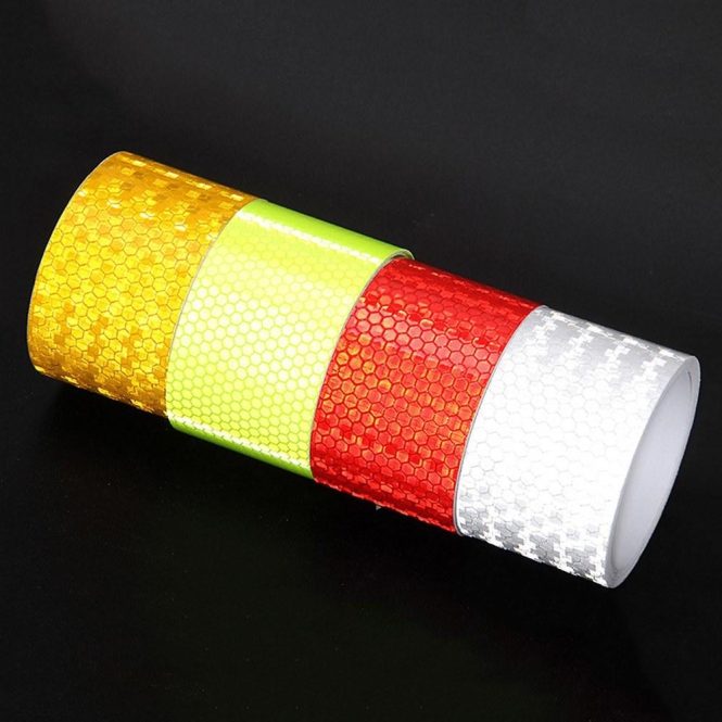 Car Stickers | Safety Mark Reflective Tape Stickers Car-Styling Self Adhesive Warning Tape for Automobiles Motorcycle Green Car Decorations Car Stickers