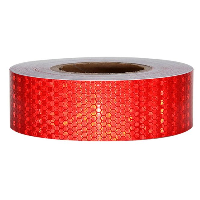 Car Stickers | Safety Mark Reflective Tape Stickers Car-Styling Self Adhesive Warning Tape for Automobiles Motorcycle Red Car Decorations Car Stickers