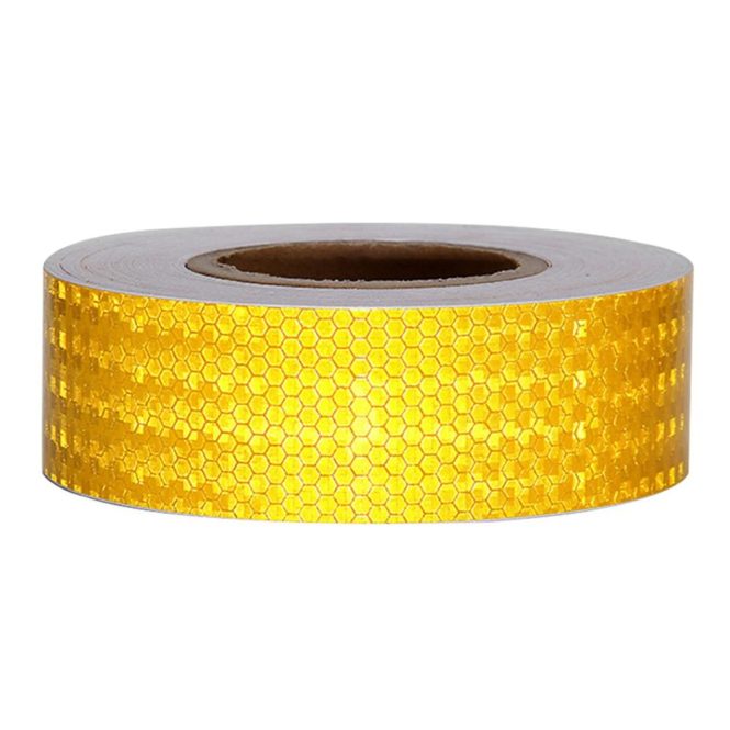 Car Stickers | Safety Mark Reflective Tape Stickers Car-Styling Self Adhesive Warning Tape for Automobiles Motorcycle Yellow Car Decorations Car Stickers