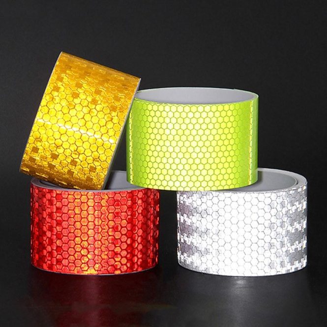 Car Stickers | Safety Mark Reflective Tape Stickers Car-Styling Self Adhesive Warning Tape for Automobiles Motorcycle Yellow Car Decorations Car Stickers