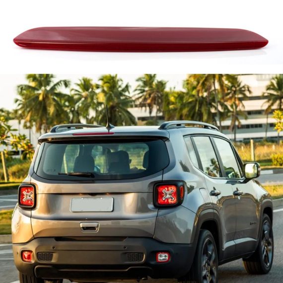 Car Tail Lights | High Level Third Brake Light Replacement for JEEP RENEGADE 2015-2020 Red Car Lights Car Tail Lights