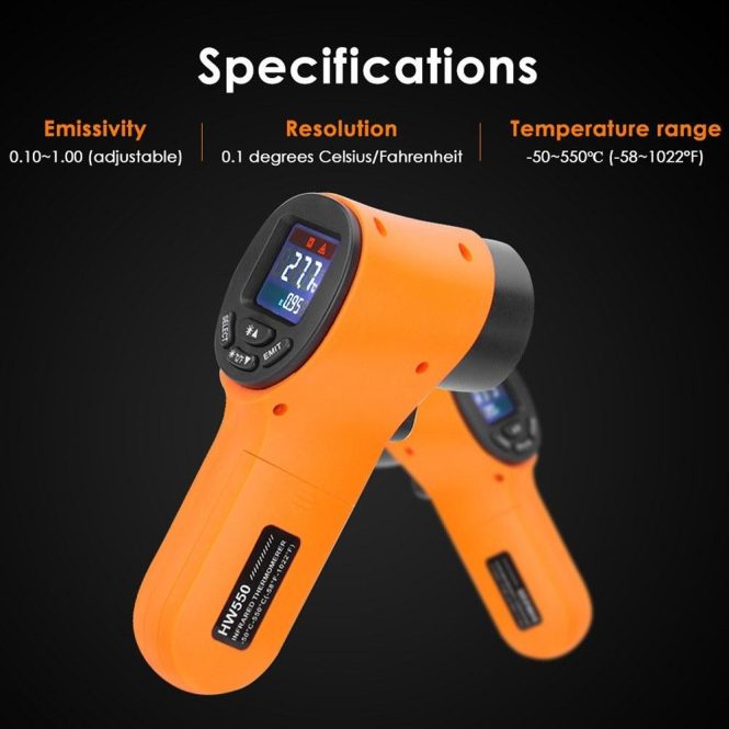 Car Thermometer | Handheld Non-contact Digital Infrared Thermometer Green Car Electronics Car Thermometer