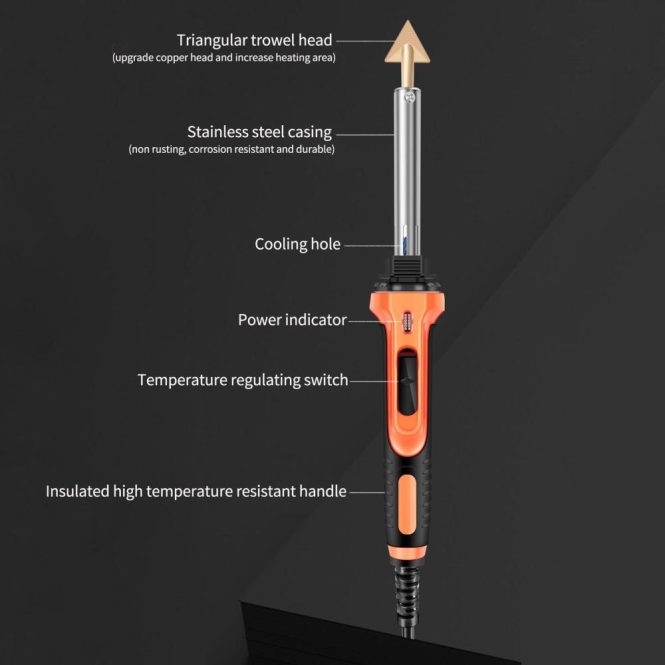 Car Tools | 100W Plastic Welding kit 2-in-1 Plastic Welder and Soldering Iron us Red Car Repair & Maintenance Car Tools