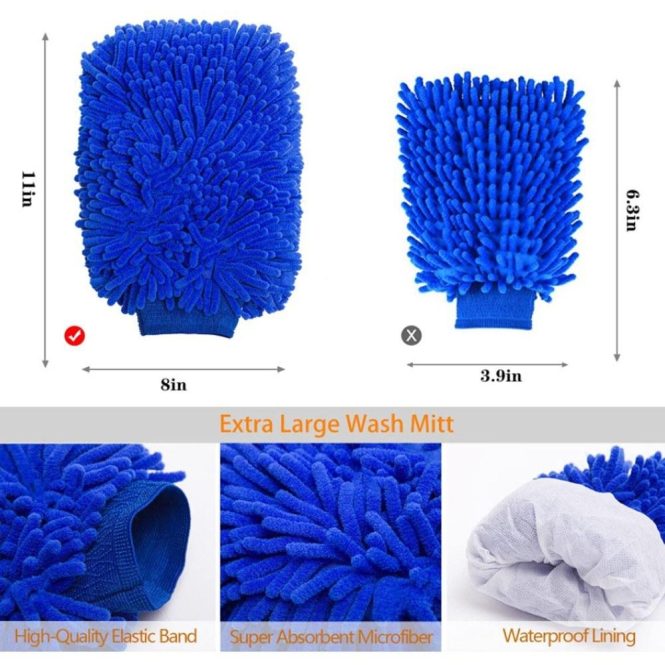 Car Tools | 10PCS Car Wash Cleaning Tools Kit Blue Car Repair & Maintenance Blue