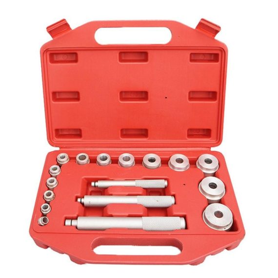 Car Tools | 17pcs Small Bearing Extractor Bearing Pads Installation and Disassembly Tools Set Silver Car Repair & Maintenance Car Tools