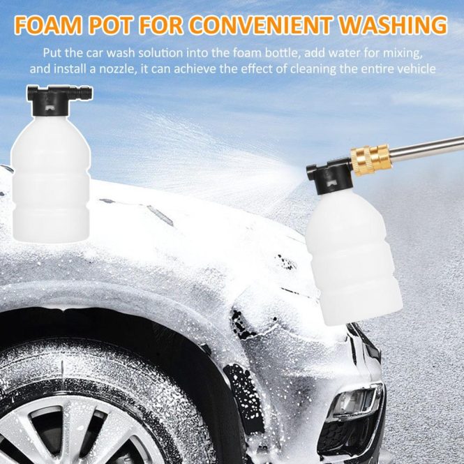 Car Tools | 21V Cordless Portable Car Washer Electric High Pressure Cleaner 24.5Bar Car Washin Cleaning Device with Foam Bottle Nozzles 5m Water Hose (1pc Battery) eu 1pcs Car Repair & Maintenance Car Tools