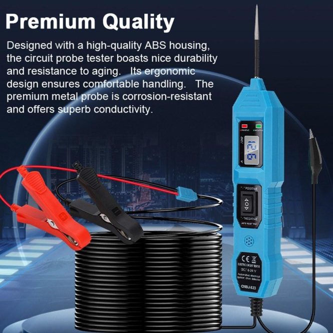 Car Tools | 3.5V-36V Automotive Power Circuit Probe Tester Blue Car Repair & Maintenance Blue